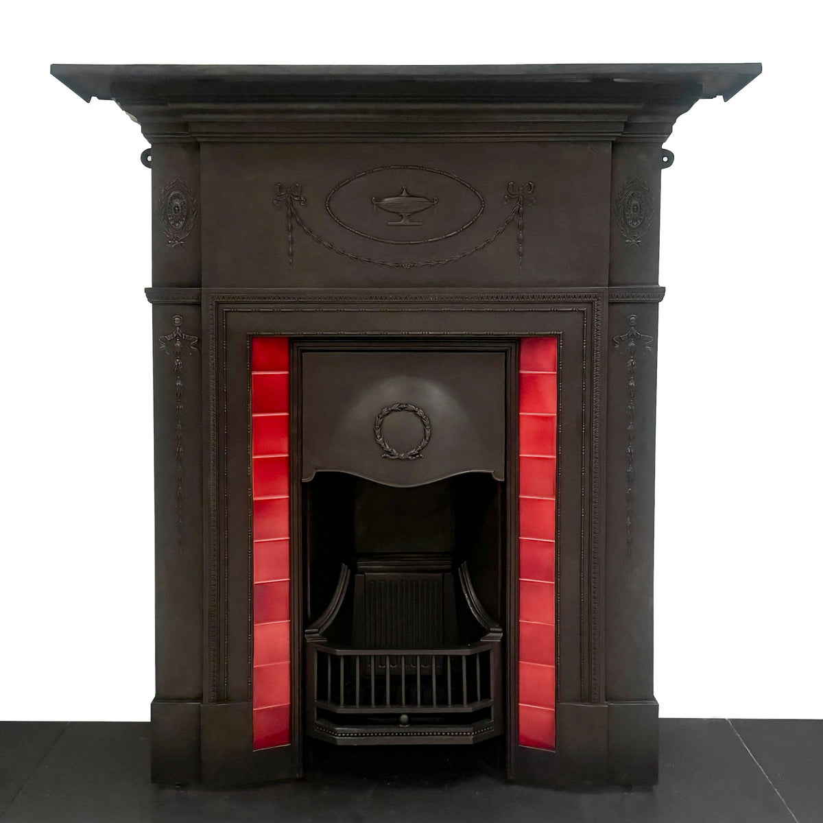 Antique Edwardian Tiled Combination Fireplace | The Architectural Forum