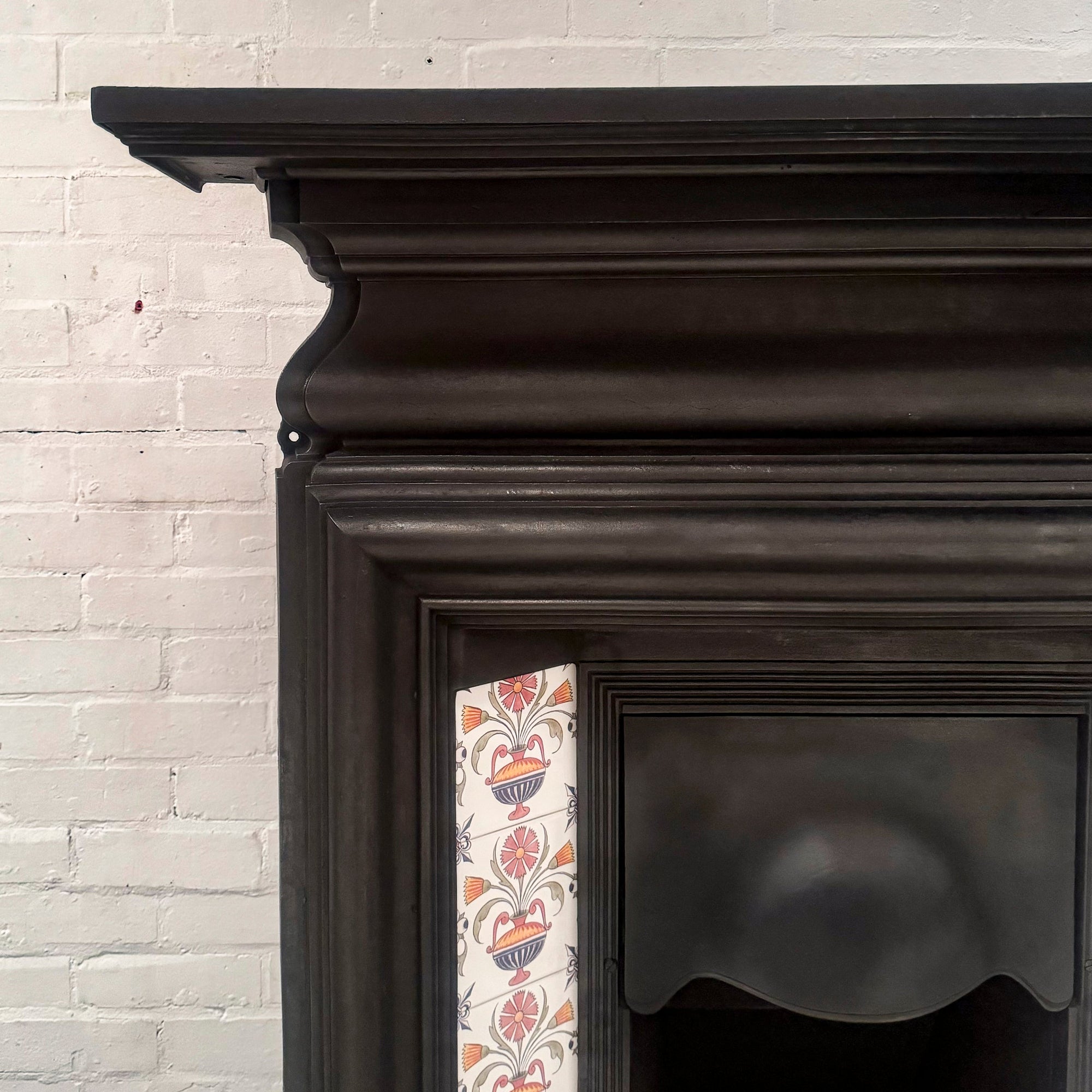 Antique Edwardian Tiled Combination Fireplace | The Architectural Forum