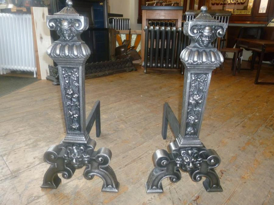 Burnished Iron Firedogs | The Architectural Forum