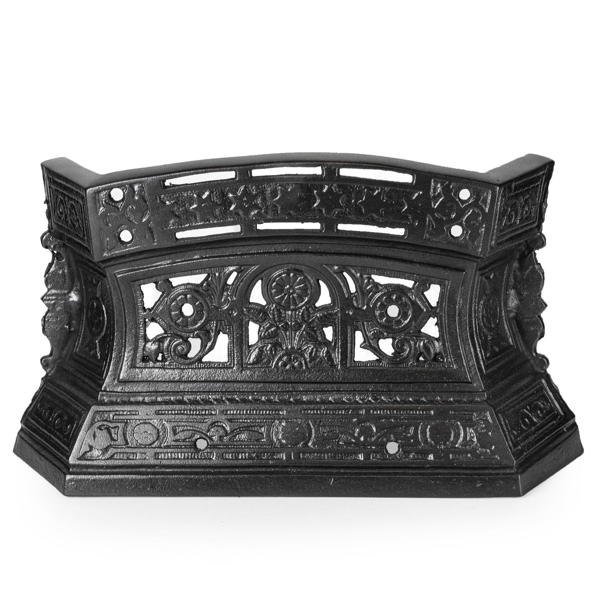 Antique Cast Iron Ornate Floral Fireplace Tidy | Betty | Ashpan Cover | The Architectural Forum
