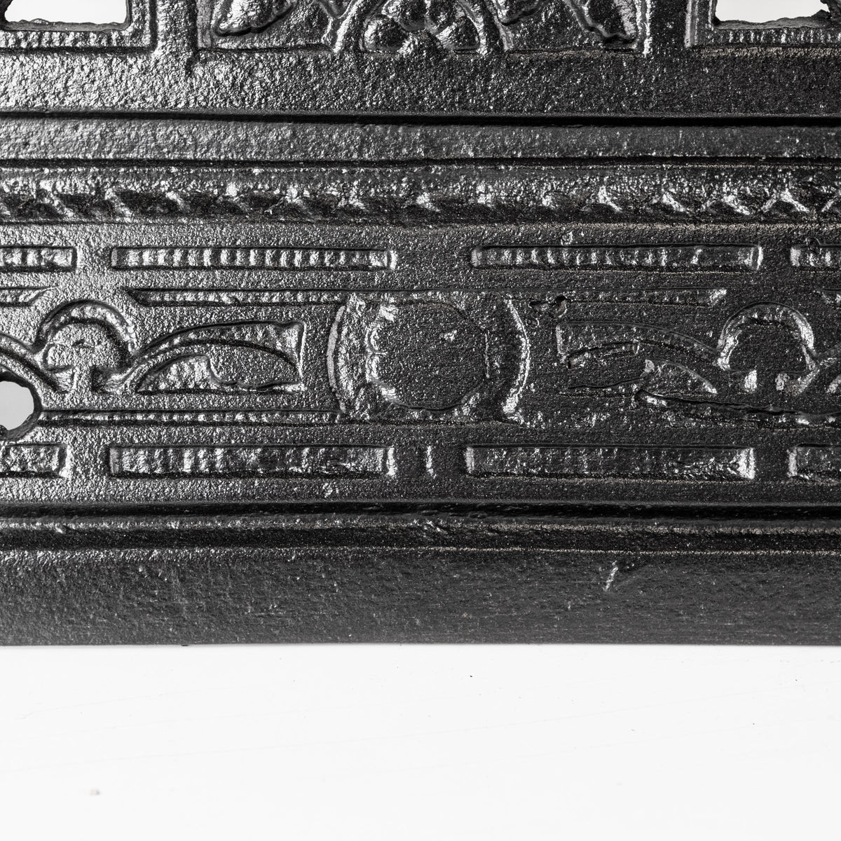 Antique Cast Iron Ornate Floral Fireplace Tidy | Betty | Ashpan Cover | The Architectural Forum