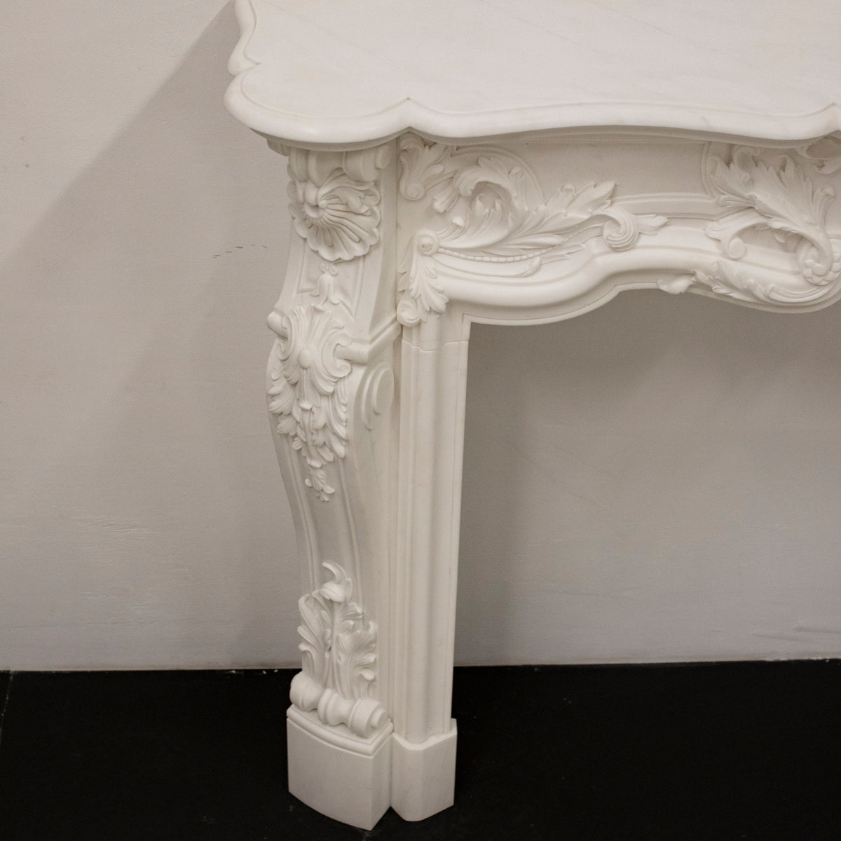 French Louis XV Fireplace Surround in Statuary Marble I Pair available | The Architectural Forum