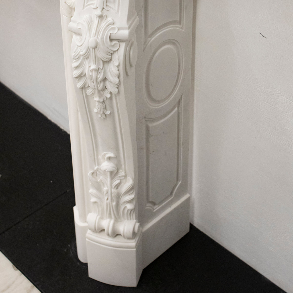 French Louis XV Fireplace Surround in Statuary Marble I Pair available | The Architectural Forum