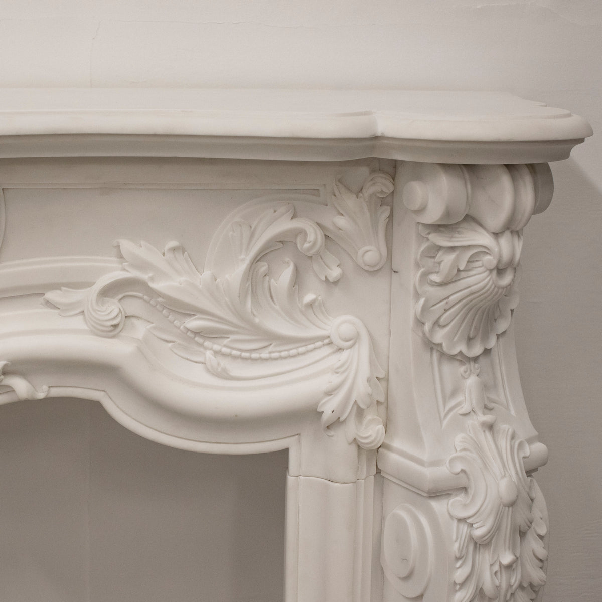 French Louis XV Fireplace Surround in Statuary Marble I Pair available | The Architectural Forum