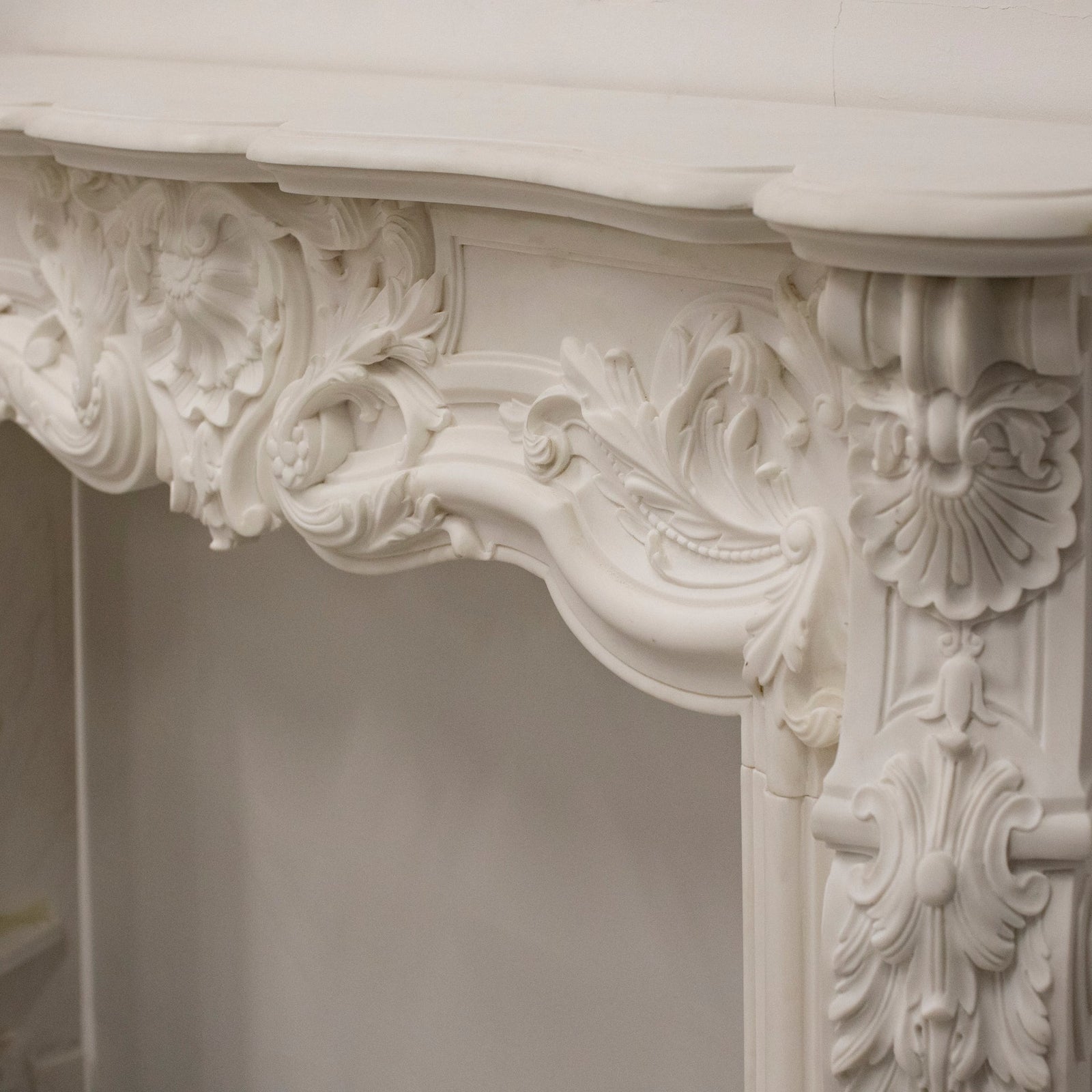 French Louis XV Fireplace Surround in Statuary Marble I Pair available | The Architectural Forum