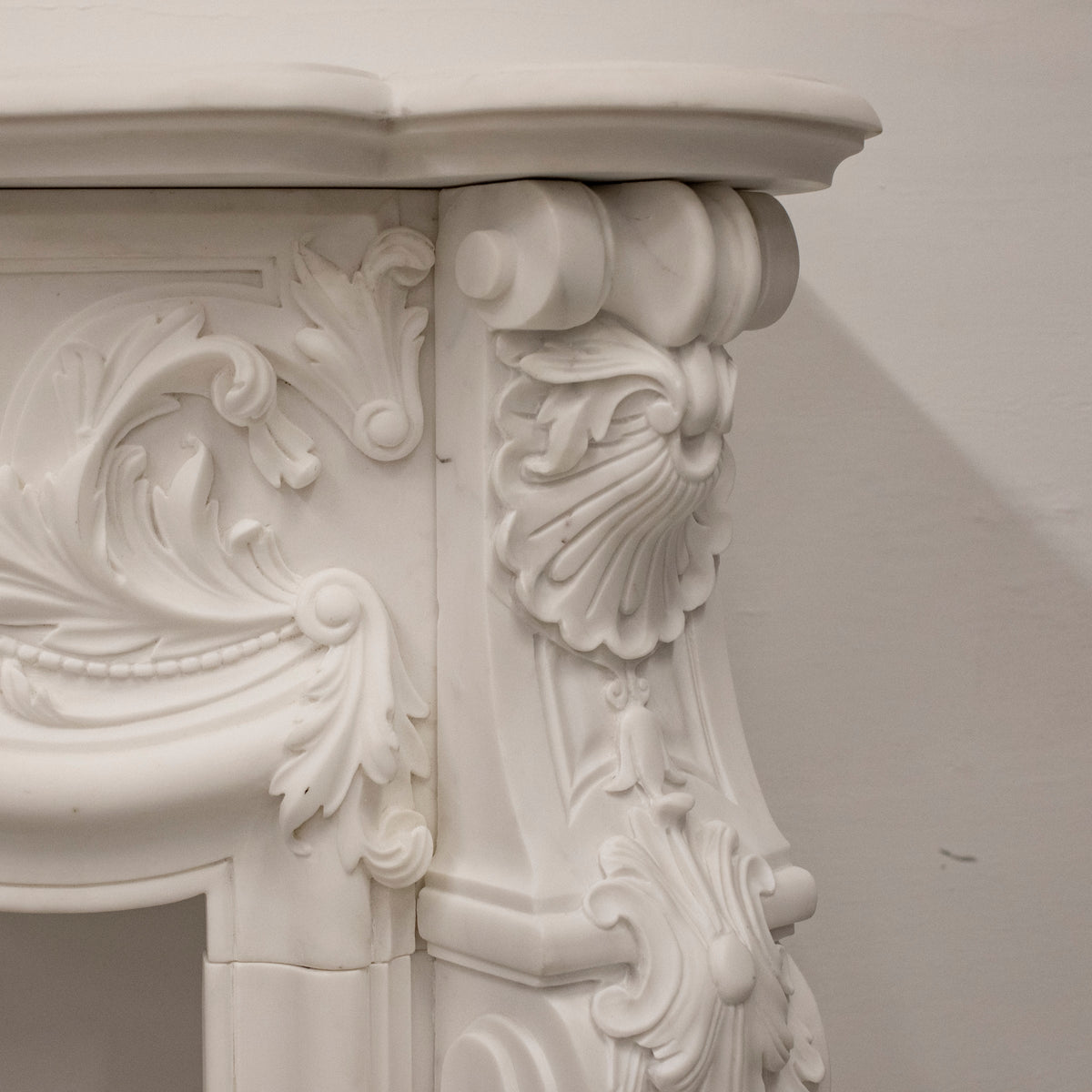 French Louis XV Fireplace Surround in Statuary Marble I Pair available | The Architectural Forum