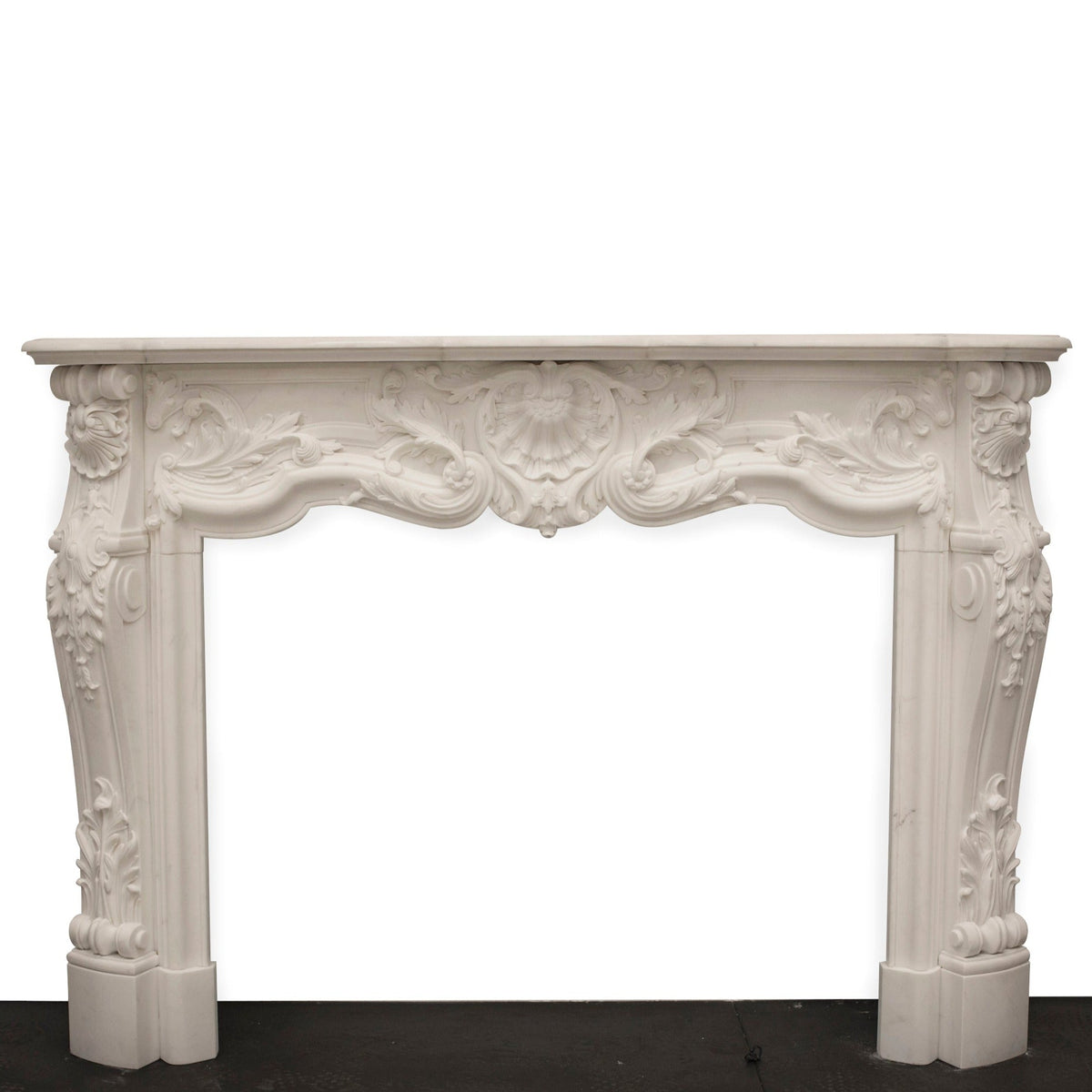 French Louis XV Fireplace Surround in Statuary Marble I Pair available | The Architectural Forum