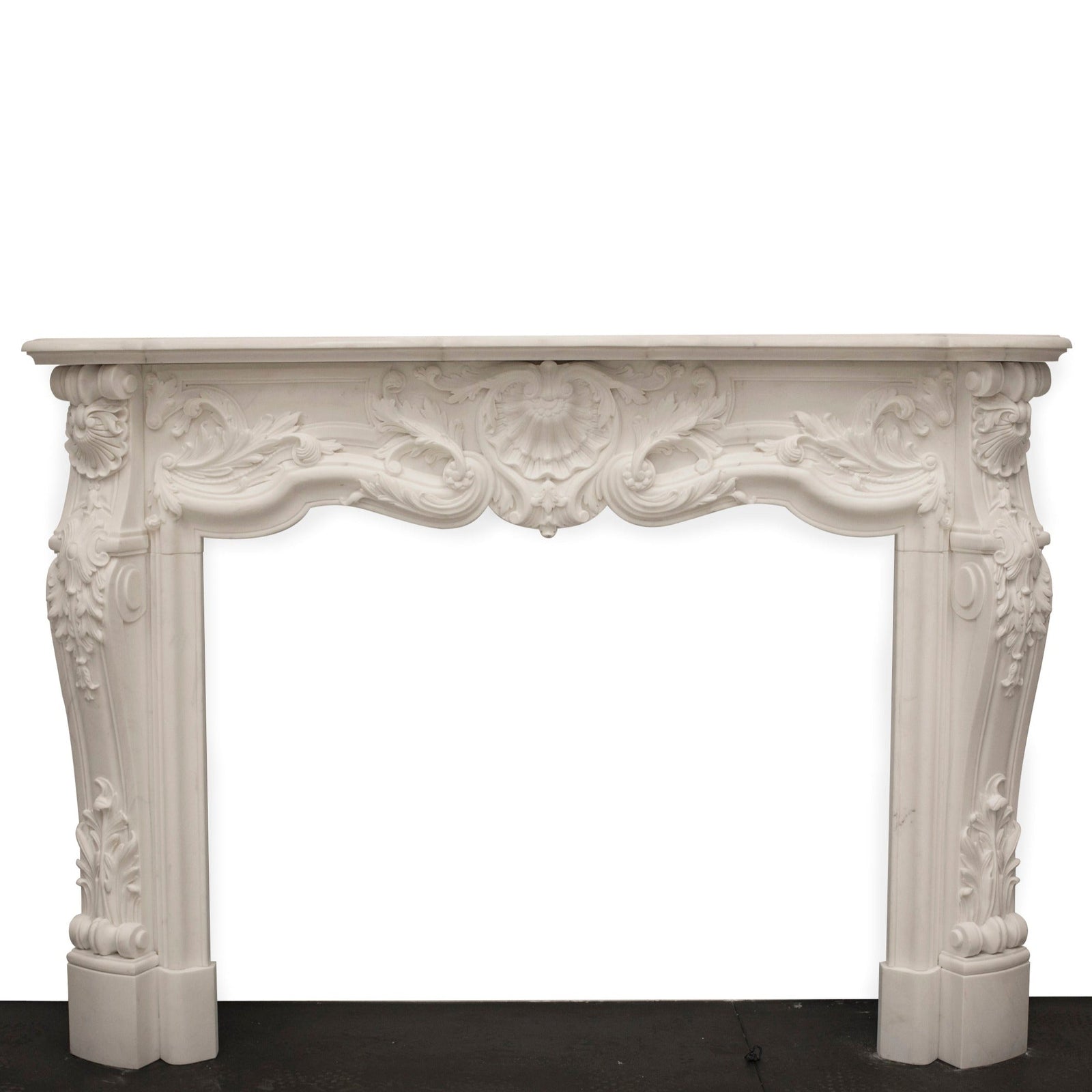 French Louis XV Fireplace Surround in Statuary Marble I Pair available | The Architectural Forum