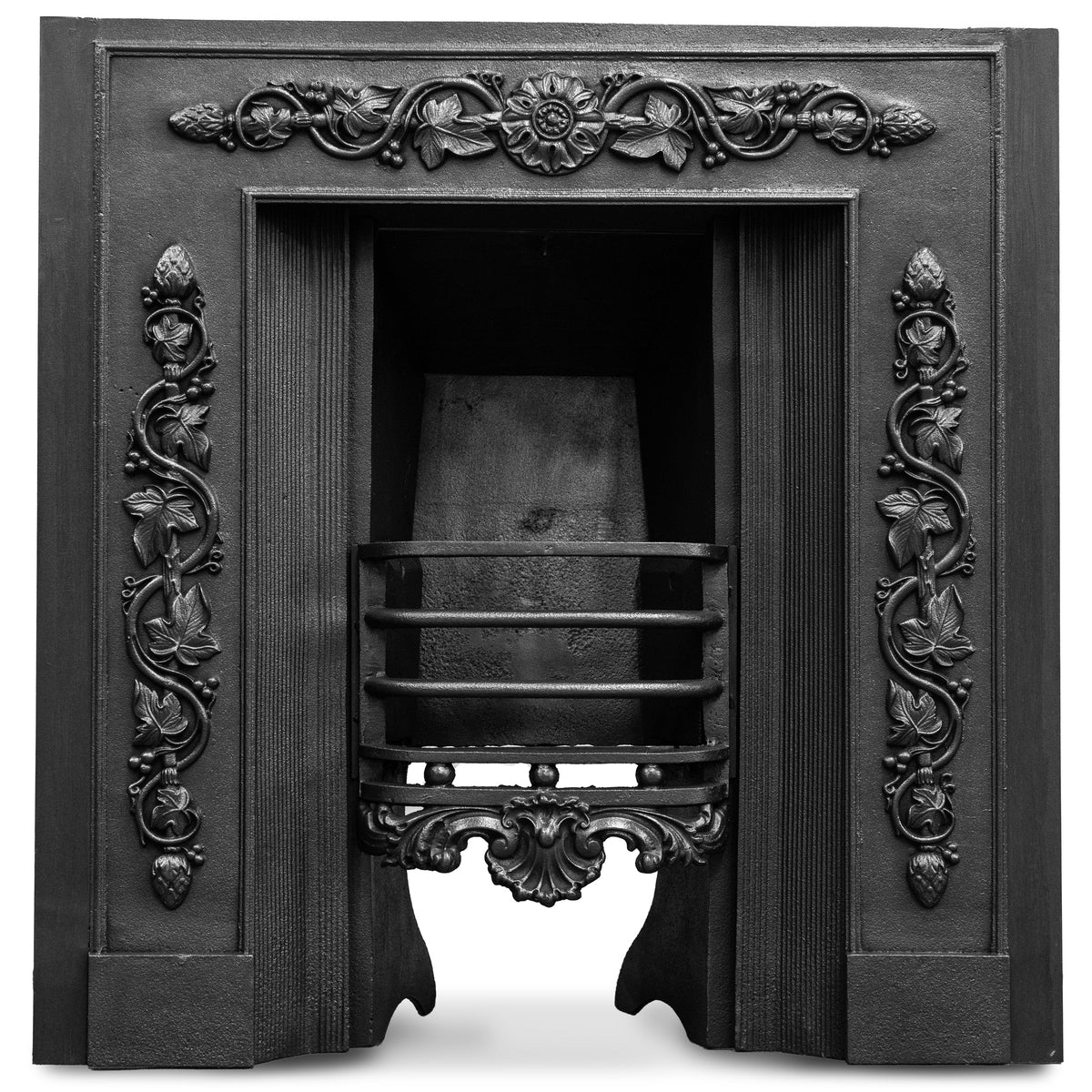 Antique Ornate Georgian Cast Iron Hob Grate | The Architectural Forum