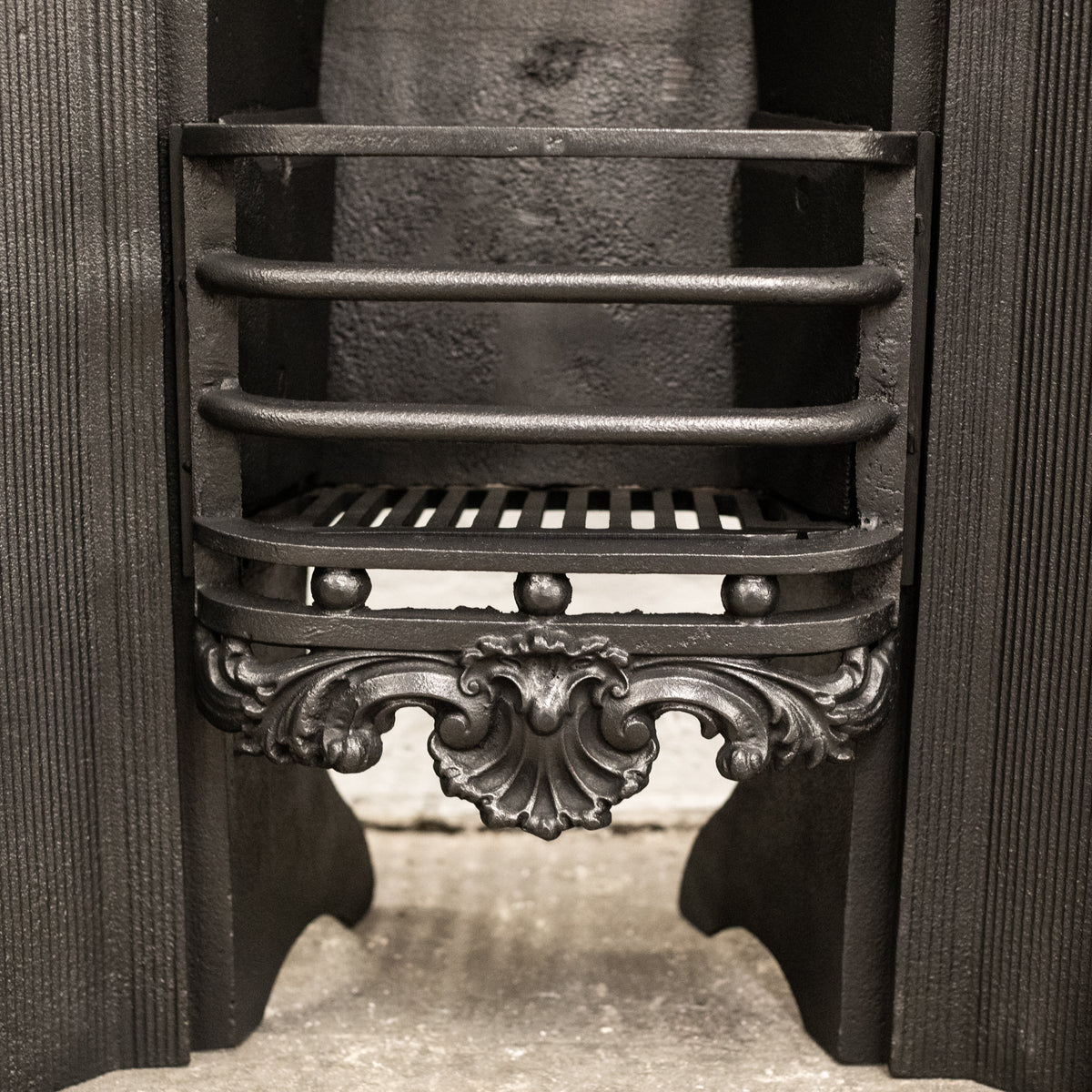 Antique Ornate Georgian Cast Iron Hob Grate | The Architectural Forum