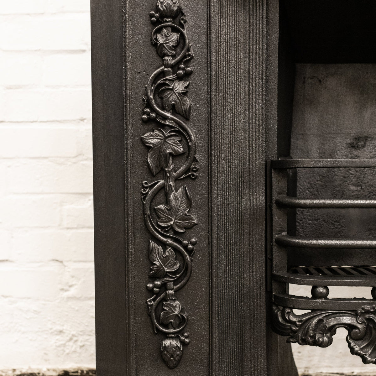 Antique Ornate Georgian Cast Iron Hob Grate | The Architectural Forum