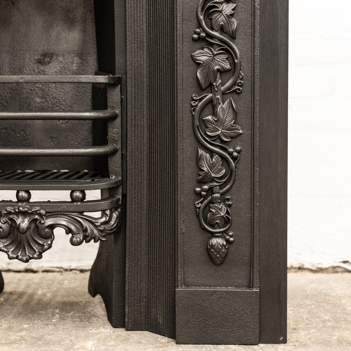 Antique Ornate Georgian Cast Iron Hob Grate | The Architectural Forum