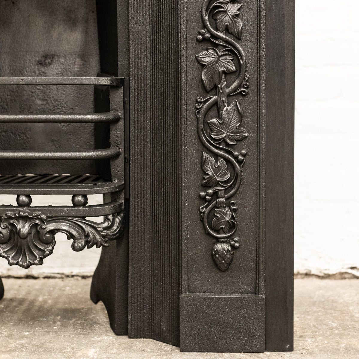 Antique Ornate Georgian Cast Iron Hob Grate | The Architectural Forum