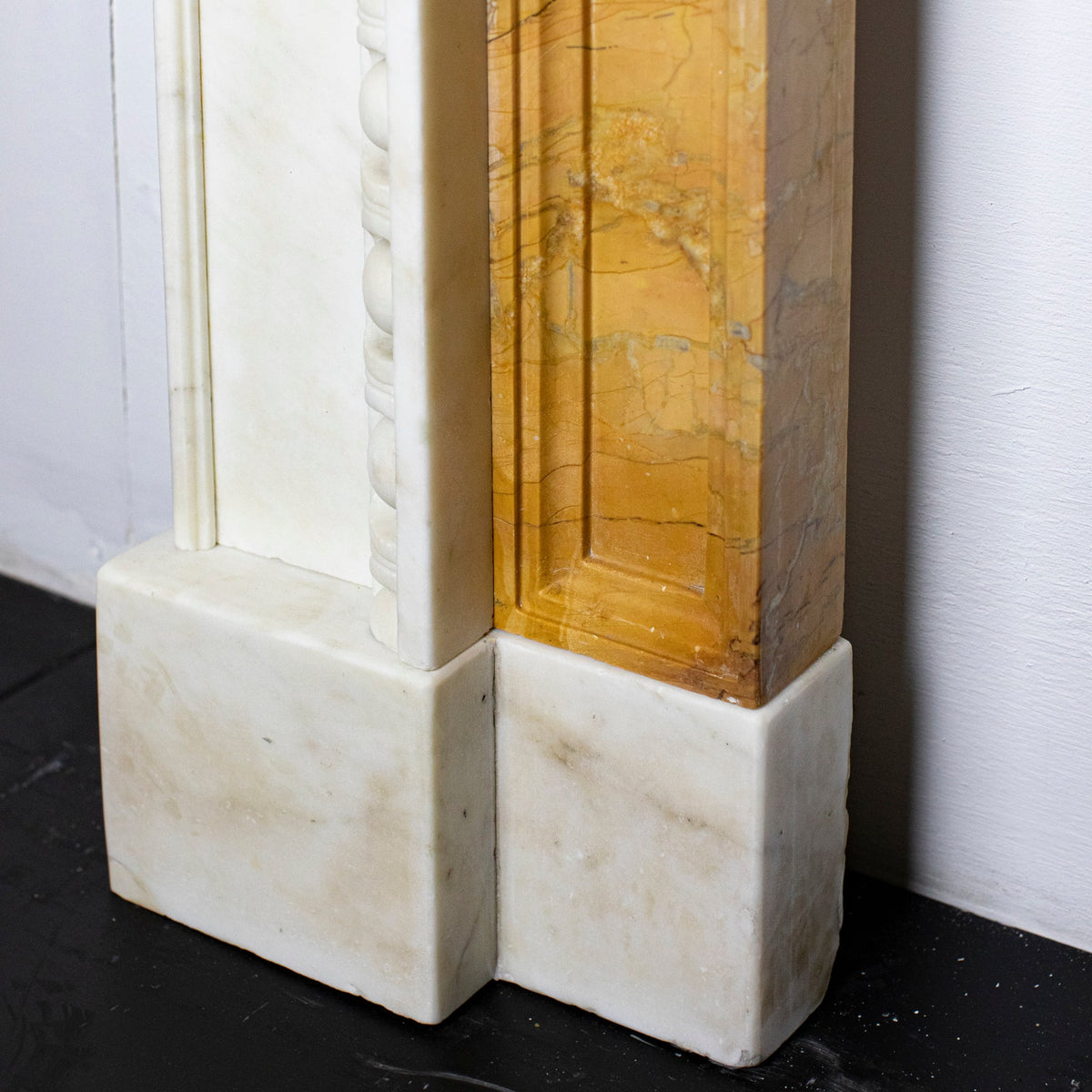 Antique Neo Classical Georgian Carrara &amp; Siena Marble Fireplace Surround | The Architectural Forum