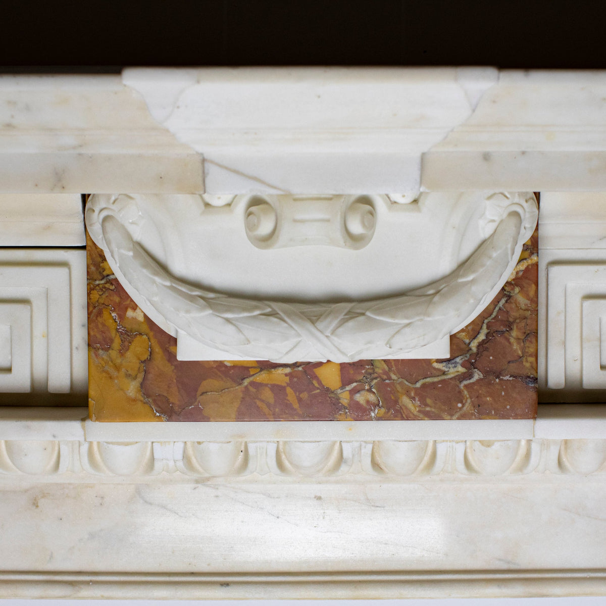 Antique Neo Classical Georgian Carrara &amp; Siena Marble Fireplace Surround | The Architectural Forum