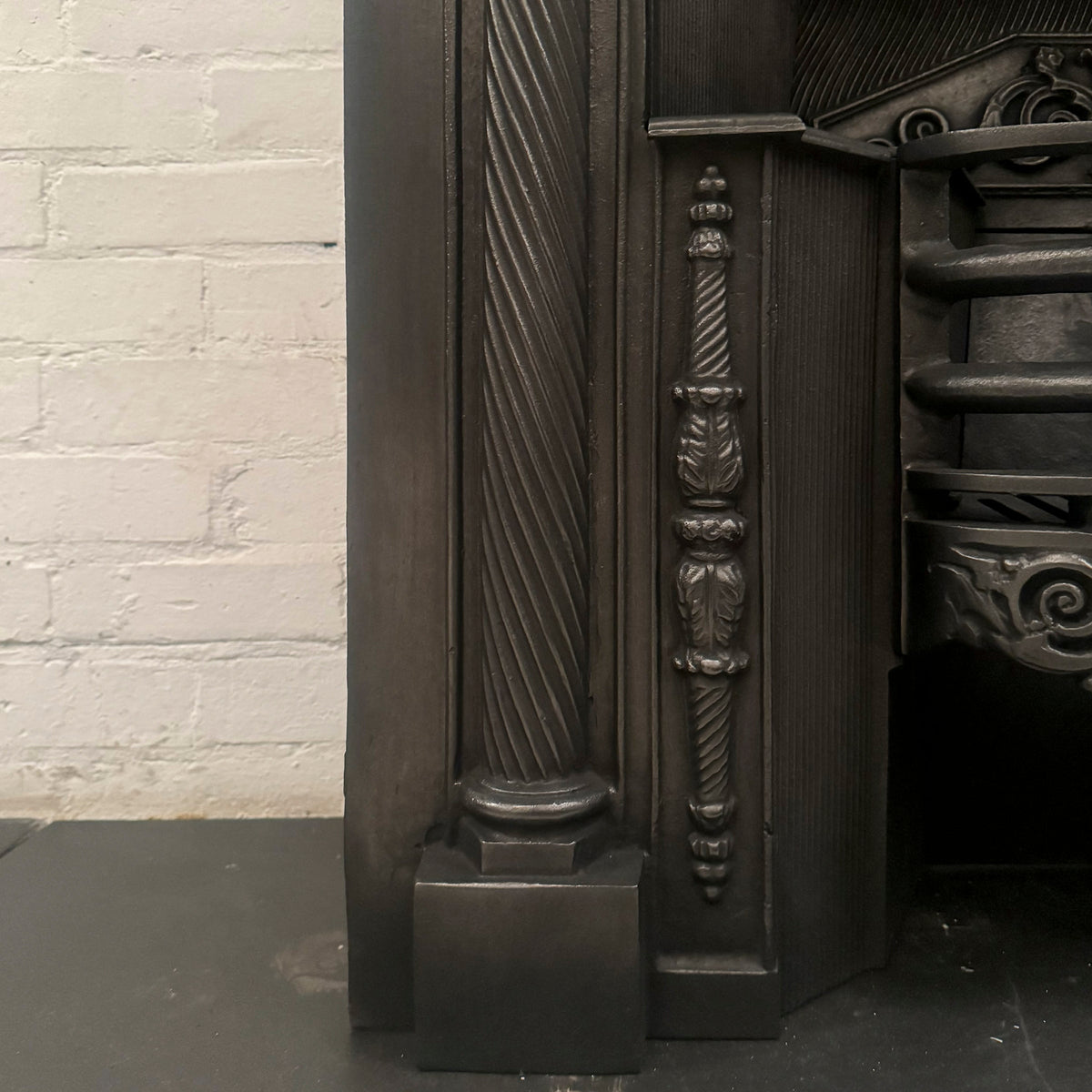 Reclaimed Ornate Georgian Cast Iron Hob Grate Insert | The Architectural Forum