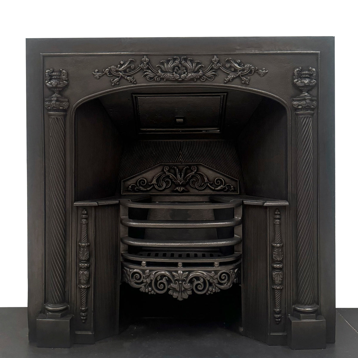 Reclaimed Ornate Georgian Cast Iron Hob Grate Insert | The Architectural Forum