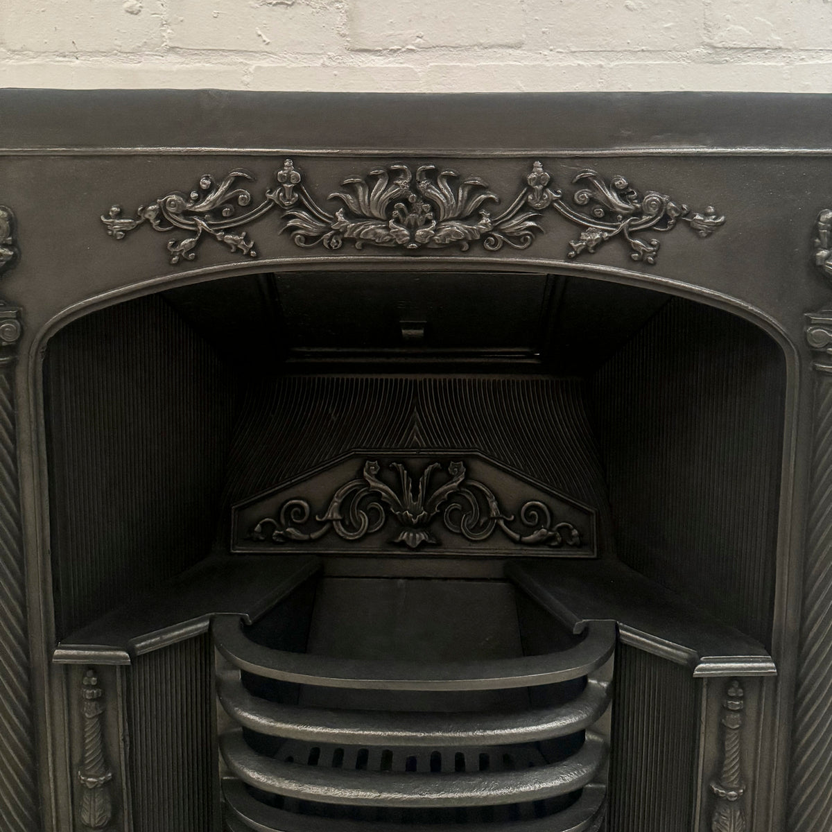 Reclaimed Ornate Georgian Cast Iron Hob Grate Insert | The Architectural Forum