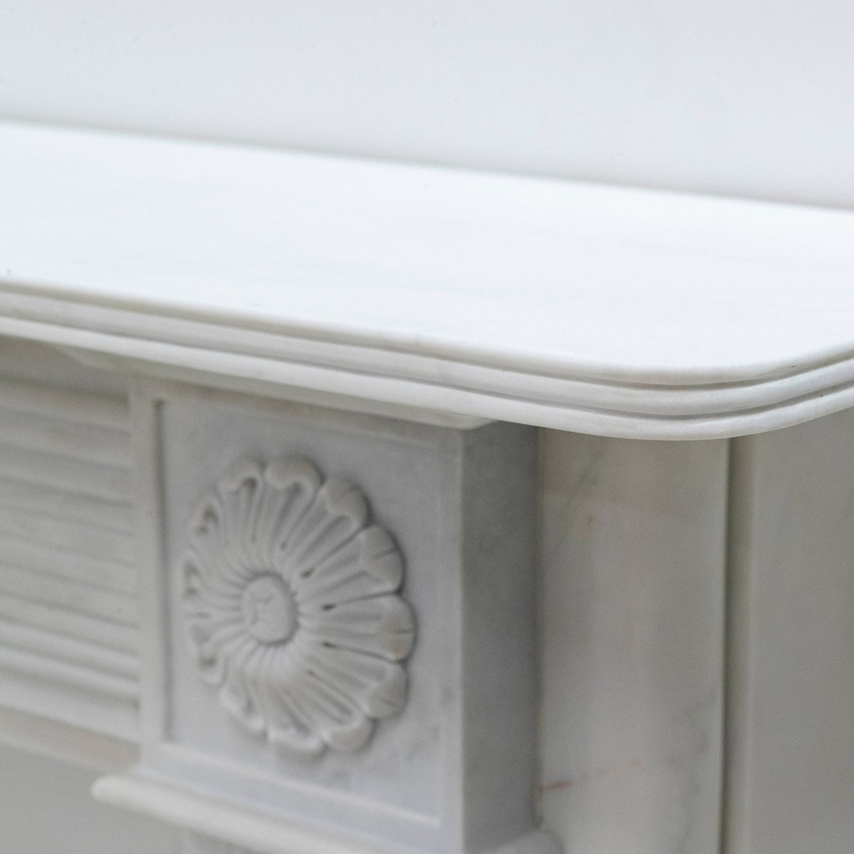Reclaimed Regency Style White Marble Surround | The Architectural Forum