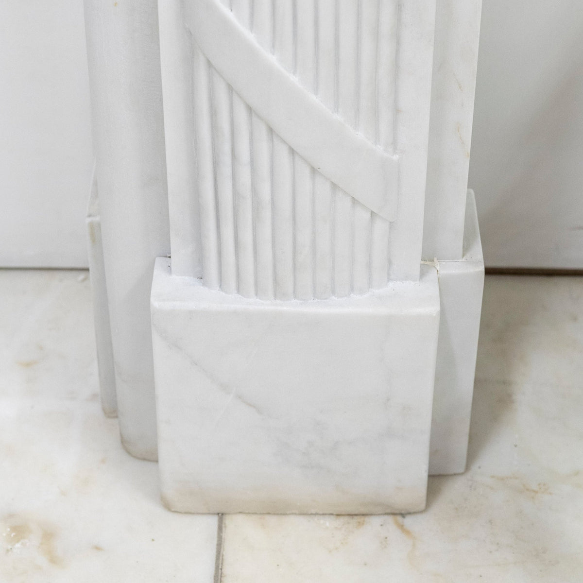 Reclaimed Regency Style White Marble Surround | The Architectural Forum