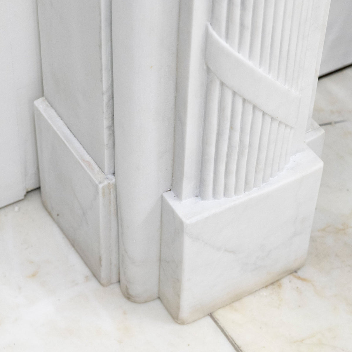 Reclaimed Regency Style White Marble Surround | The Architectural Forum