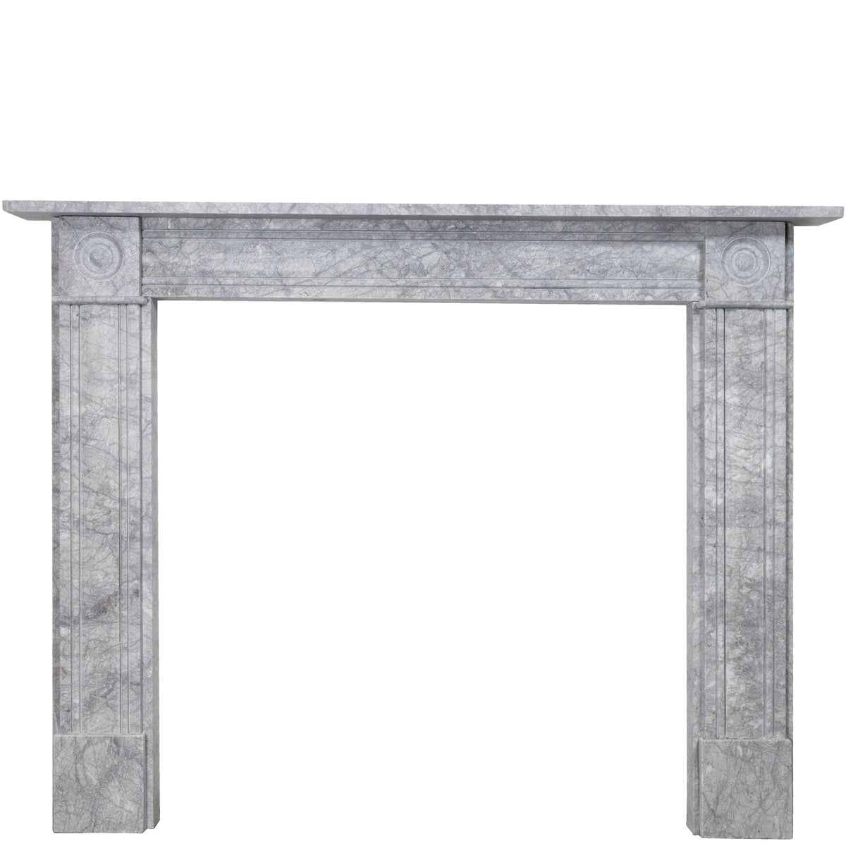Georgian Style Bullseye Grey Marble Chimneypiece | The Architectural Forum