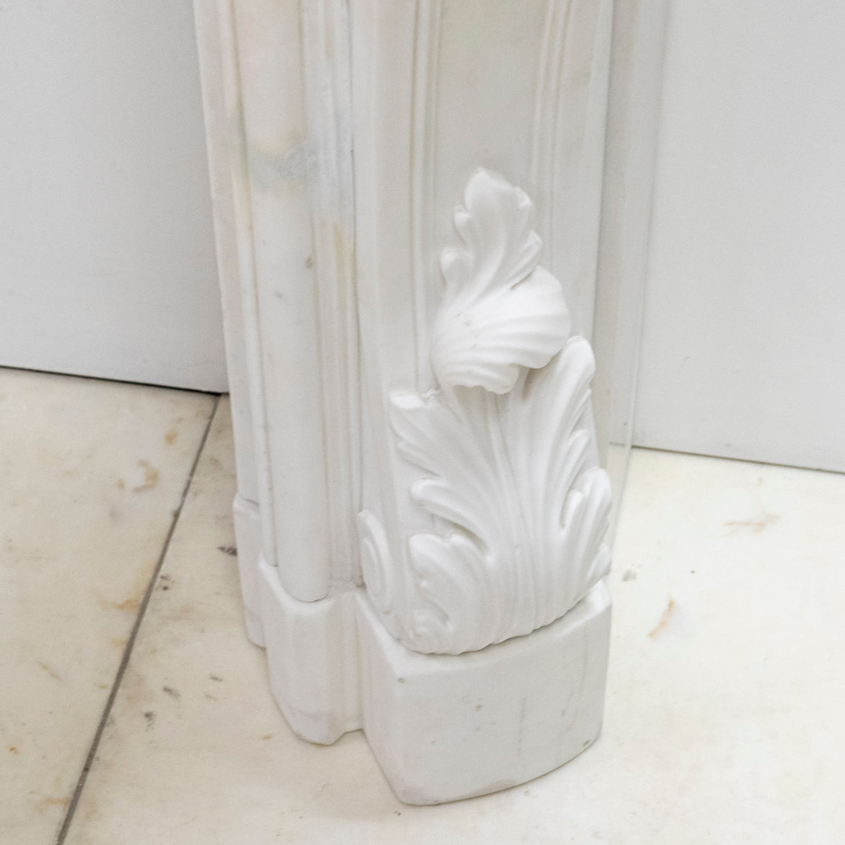 Ornate French Louis Style Statuary Marble Fireplace Surround | The Architectural Forum