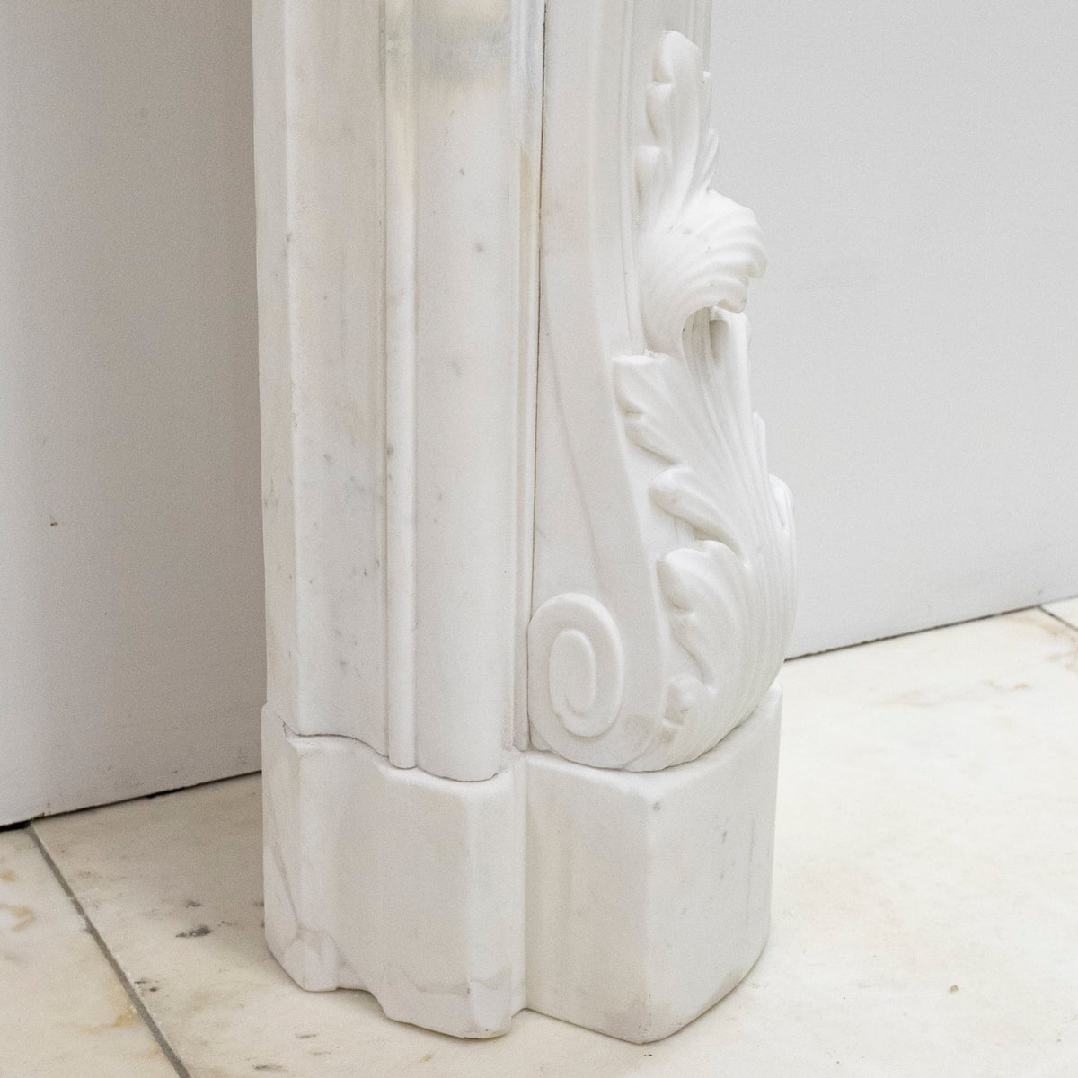 Ornate French Louis Style Statuary Marble Fireplace Surround | The Architectural Forum