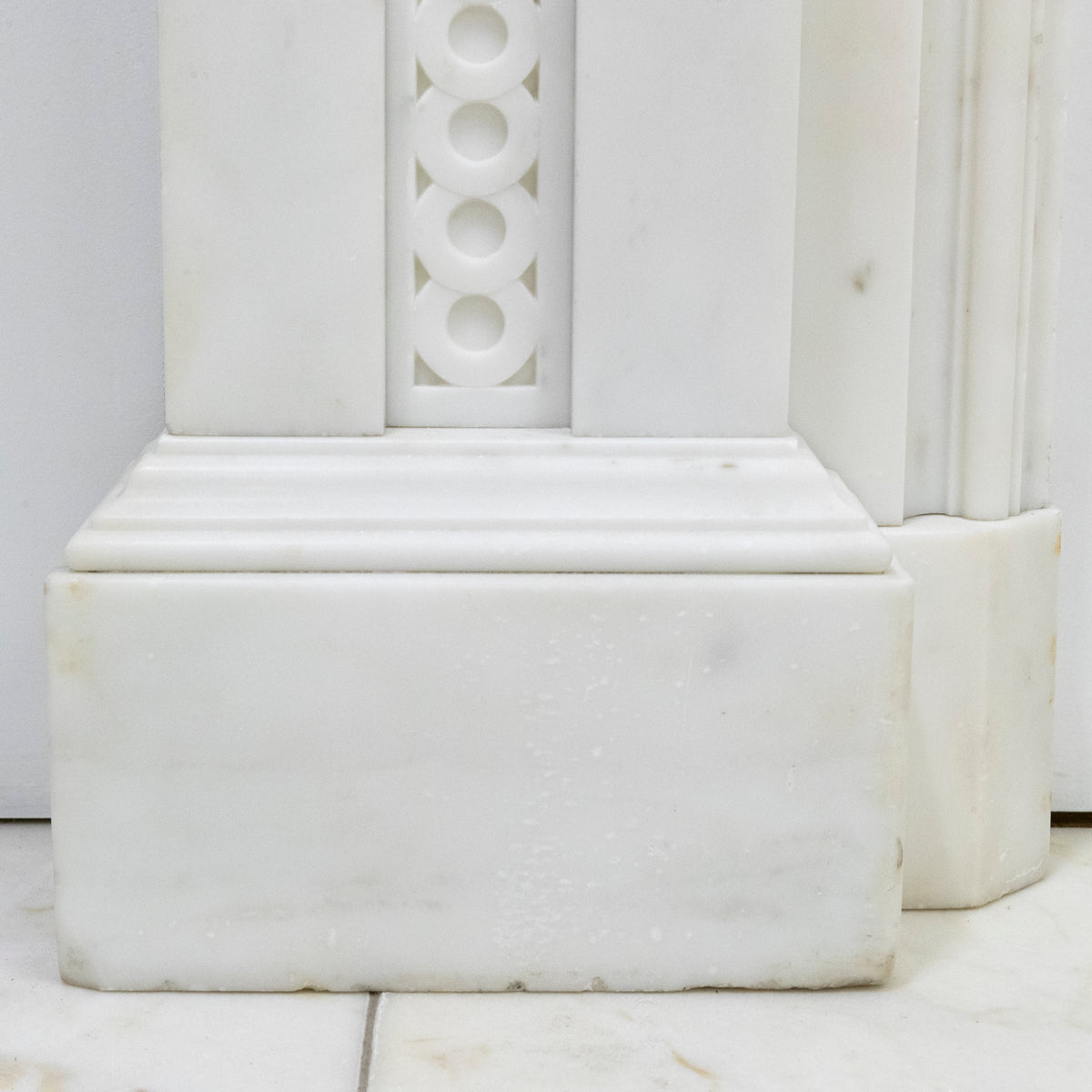 Large Antique Carrara Marble Fireplace Surround | The Architectural Forum