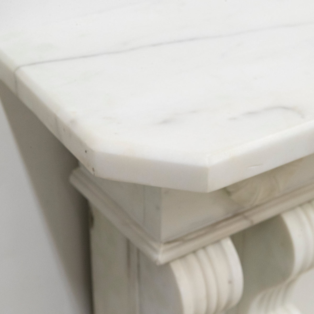 Large Antique Carrara Marble Fireplace Surround | The Architectural Forum