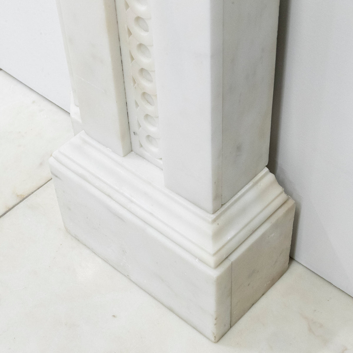 Large Antique Carrara Marble Fireplace Surround | The Architectural Forum