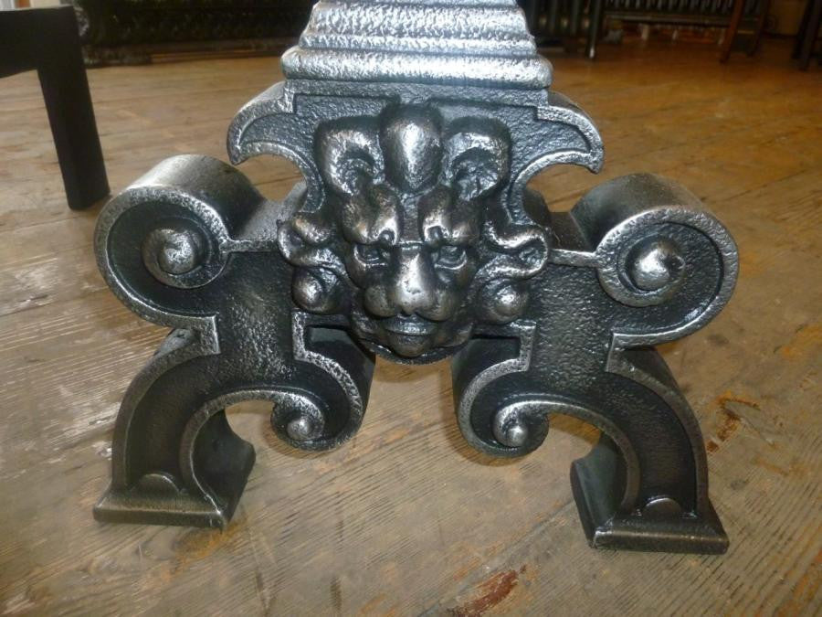 Burnished Iron Firedogs | The Architectural Forum