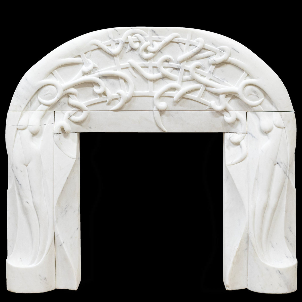 Rare Finely Carved Statuary Marble Chimneypiece | The Architectural Forum