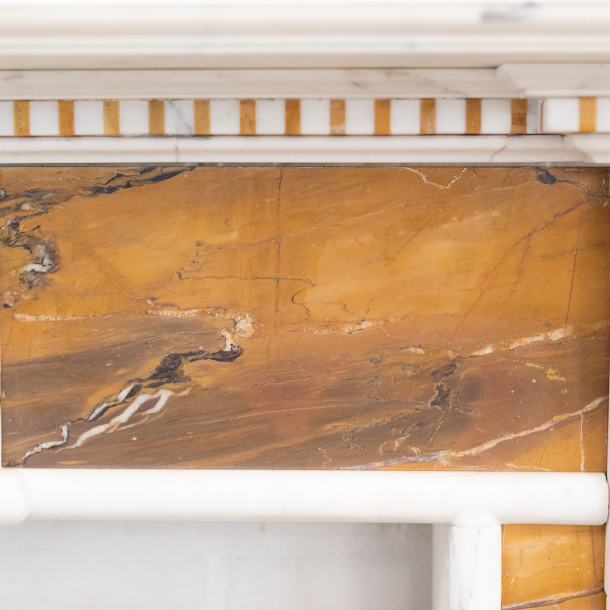 Impressive Georgian Style Statuary &amp; Sienna Marble Chimneypiece | The Architectural Forum