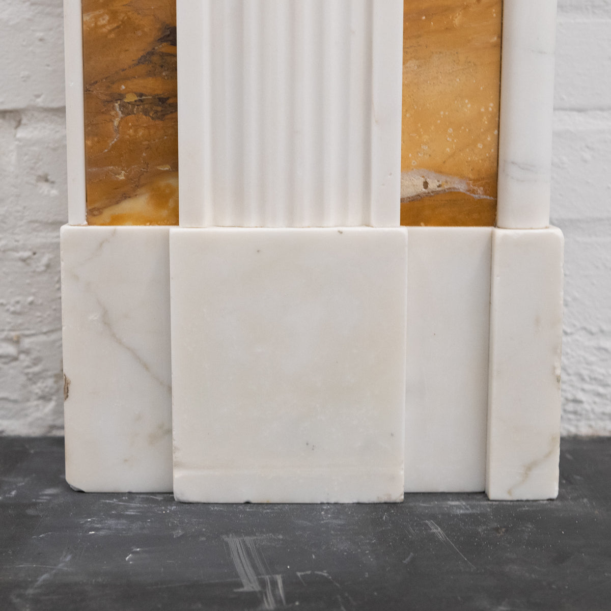 Impressive Georgian Style Statuary &amp; Sienna Marble Chimneypiece | The Architectural Forum
