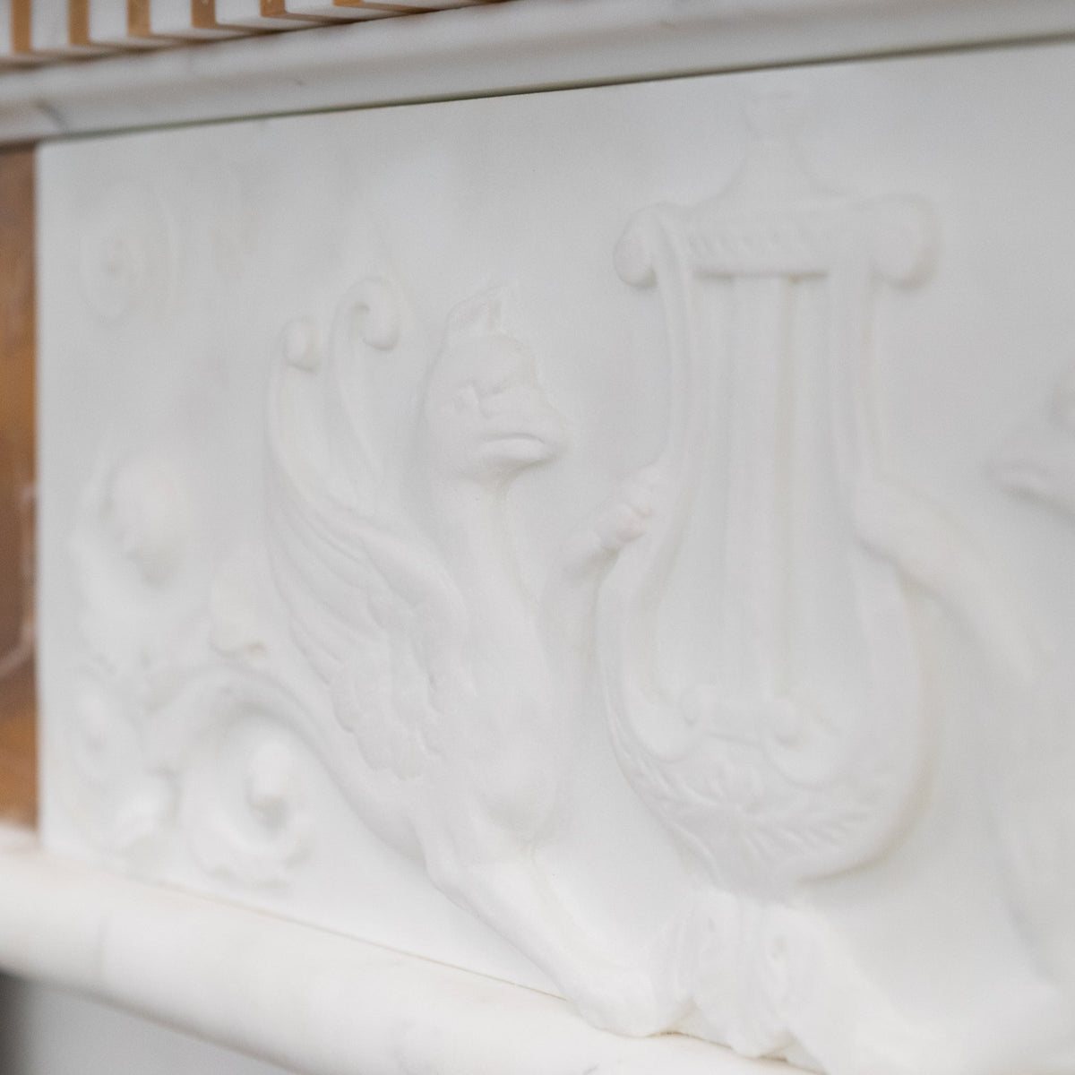 Impressive Georgian Style Statuary &amp; Siena Marble Chimneypiece | The Architectural Forum