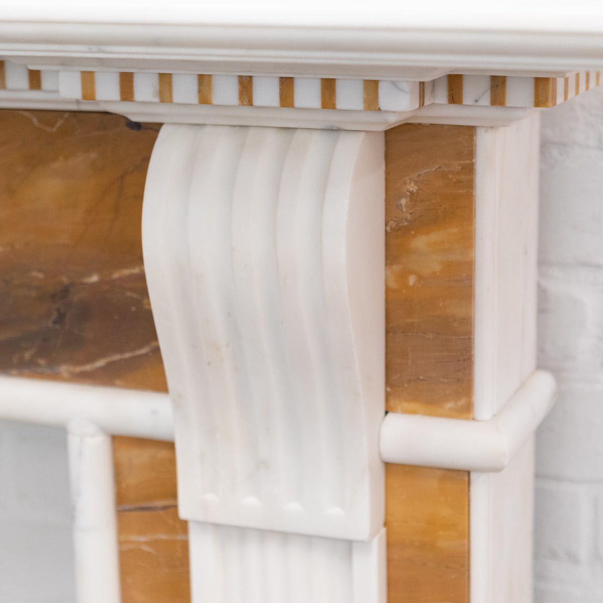 Impressive Georgian Style Statuary &amp; Sienna Marble Chimneypiece | The Architectural Forum