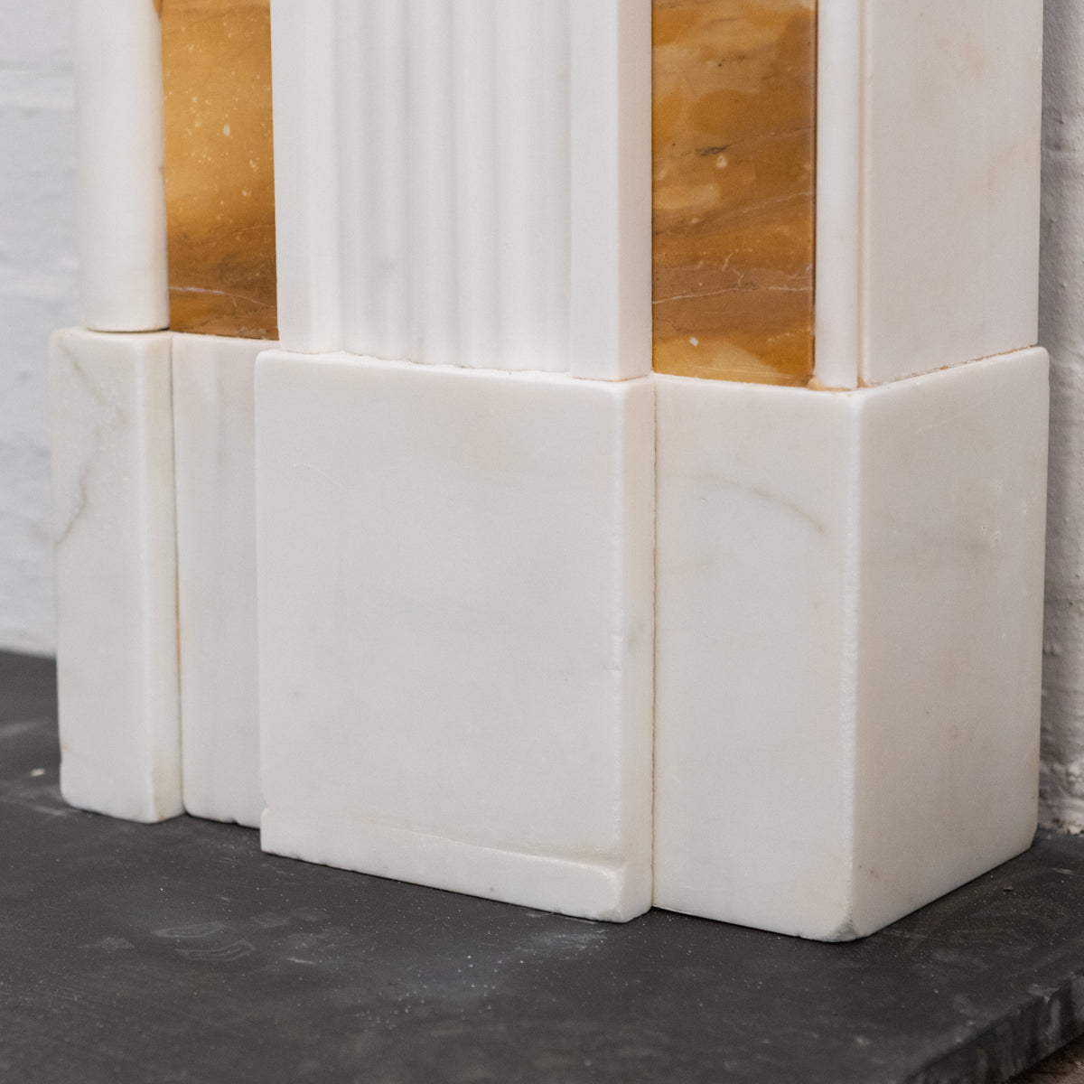 Impressive Georgian Style Statuary &amp; Sienna Marble Chimneypiece | The Architectural Forum