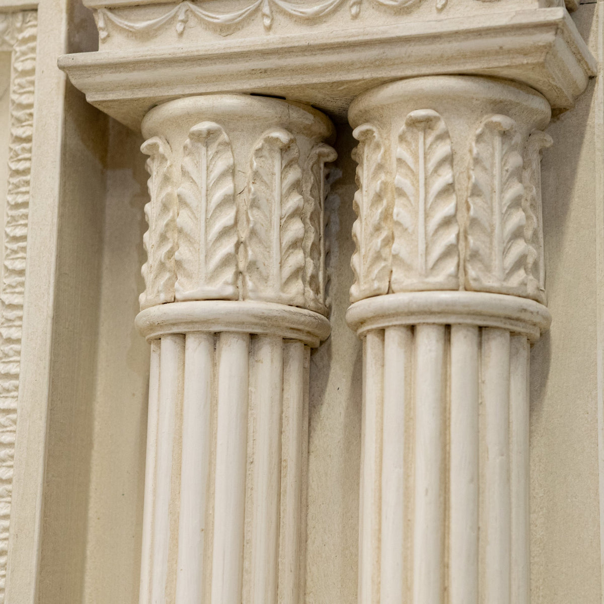 Ornate Neoclassical Style Wooden Surround with Capitals | The Architectural Forum