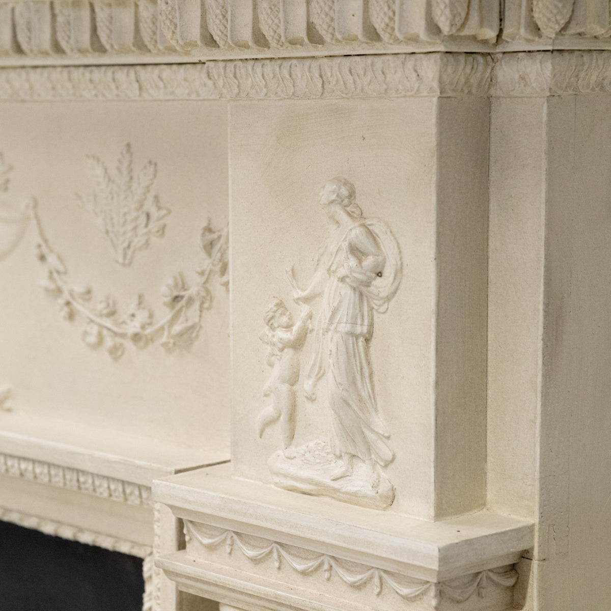 Reclaimed Ornate Regency Style Wooden Surround with Capitals | The Architectural Forum