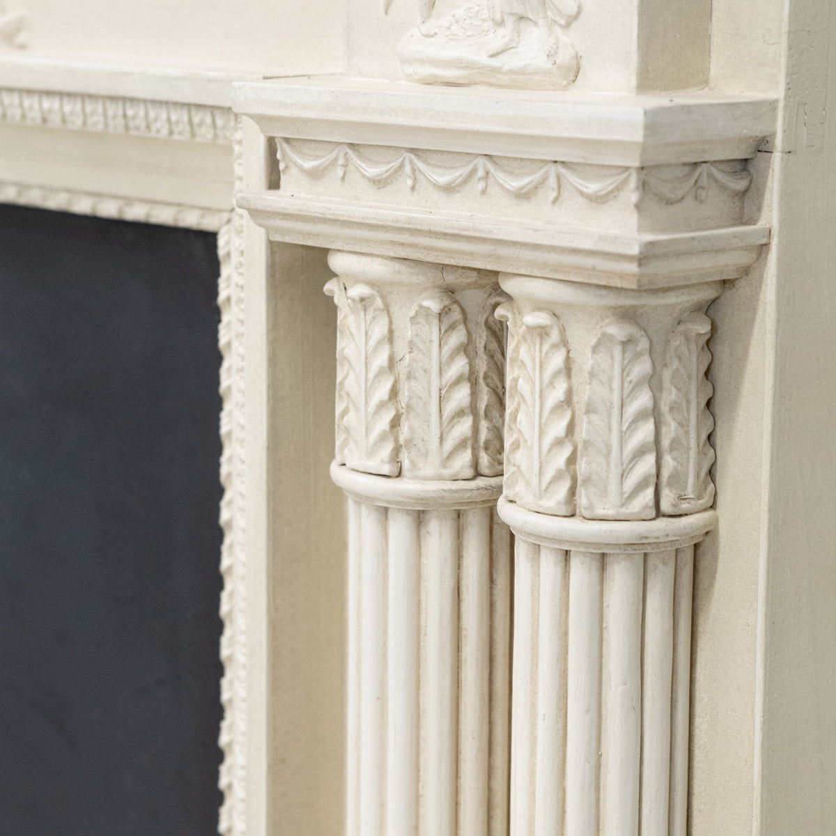 Reclaimed Ornate Regency Style Wooden Surround with Capitals | The Architectural Forum