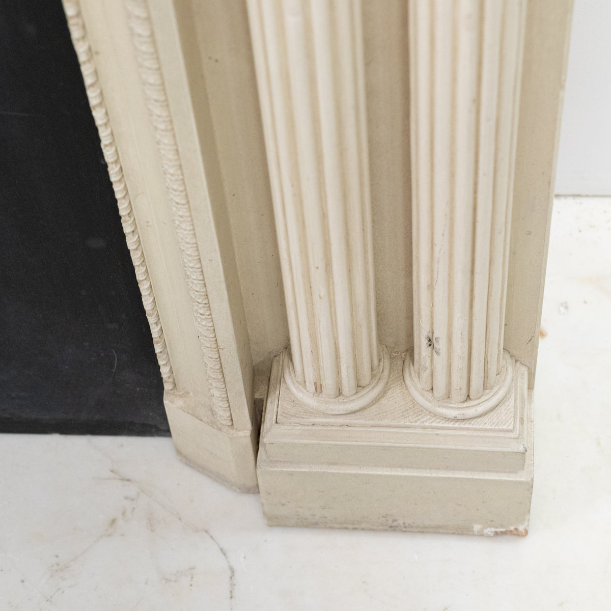 Reclaimed Ornate Regency Style Wooden Surround with Capitals | The Architectural Forum