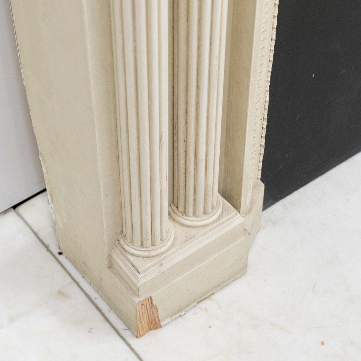 Reclaimed Ornate Regency Style Wooden Surround with Capitals | The Architectural Forum