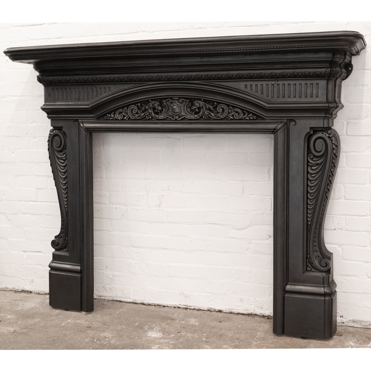Antique Victorian Ornate Cast Iron Fireplace Surround | The Architectural Forum