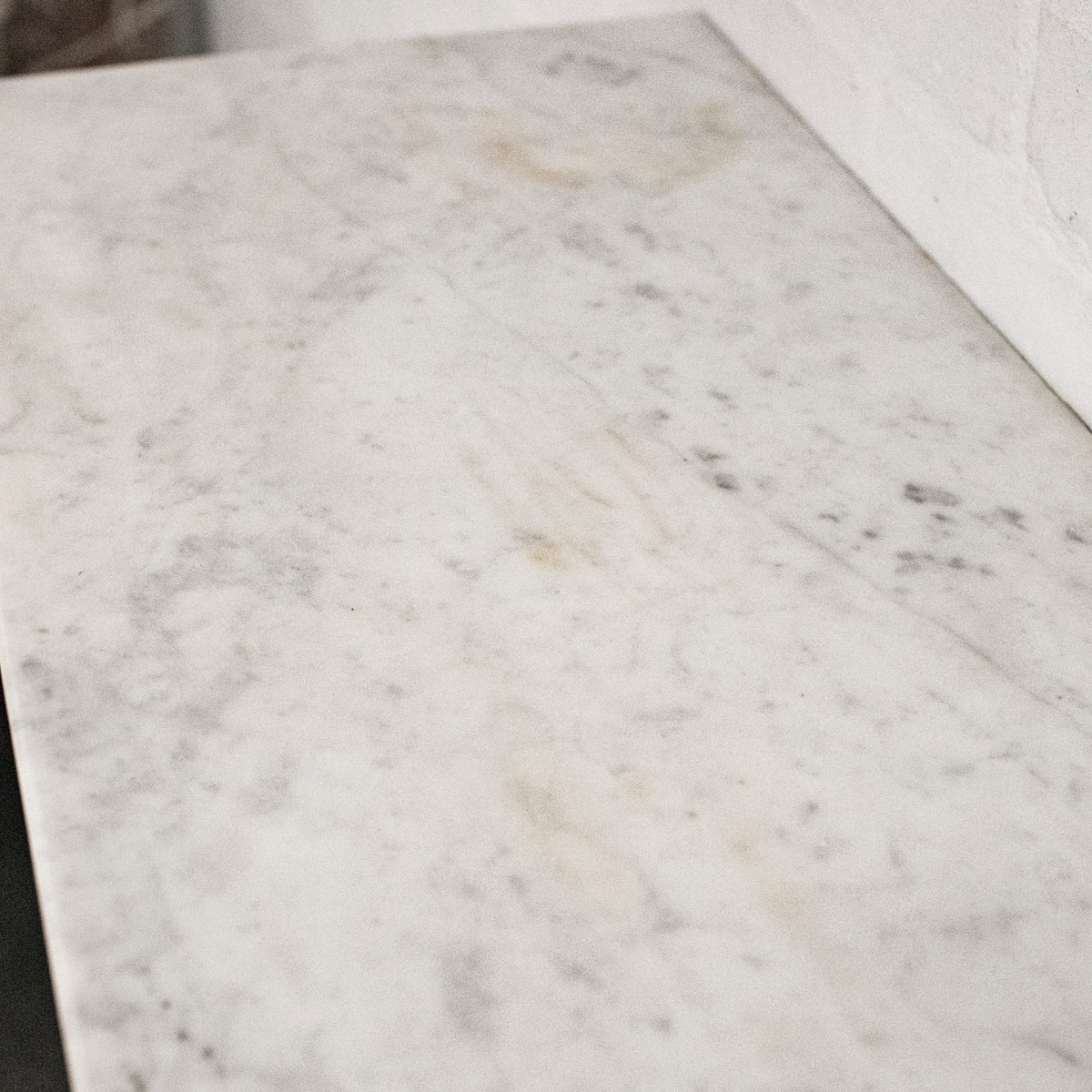 Antique 19th Century French Style Carved Marble Fireplace in Carrara Marble | The Architectural Forum