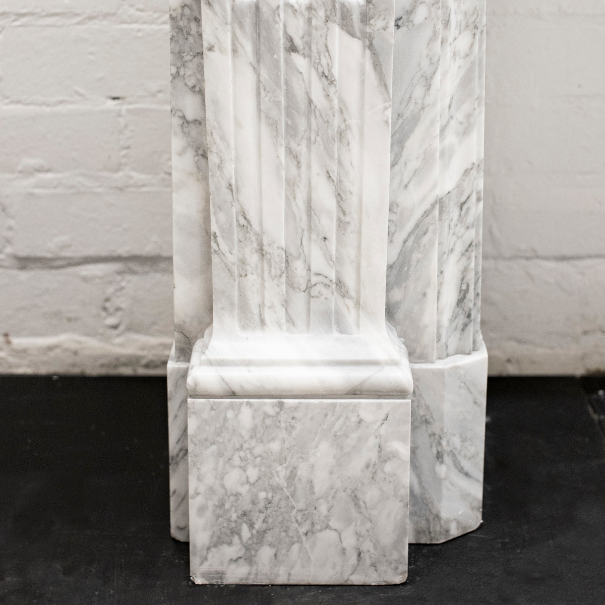 Louis XVI Style Italian Arabescato Marble Fireplace | The Architectural Forum