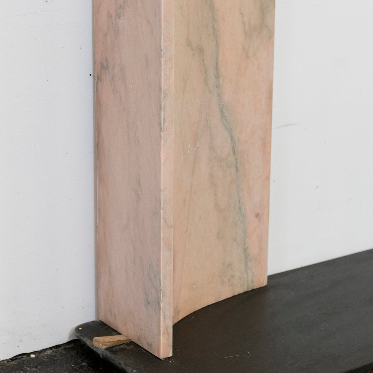 Bolection Fireplace Surround in Reclaimed Pink Marble | The Architectural Forum