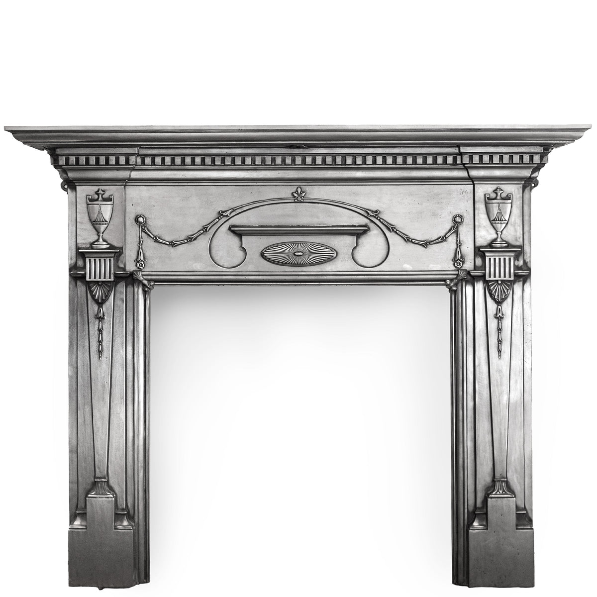 Antique Polished Cast Iron Fireplace Surround | The Architectural Forum