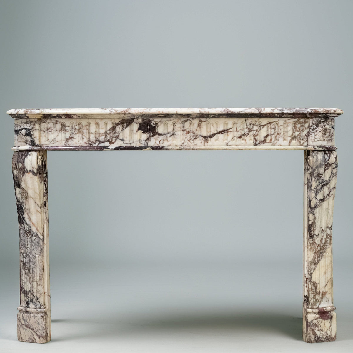 Antique 19th Century Brèche Marble Louis Style Fireplace Surround | The Architectural Forum