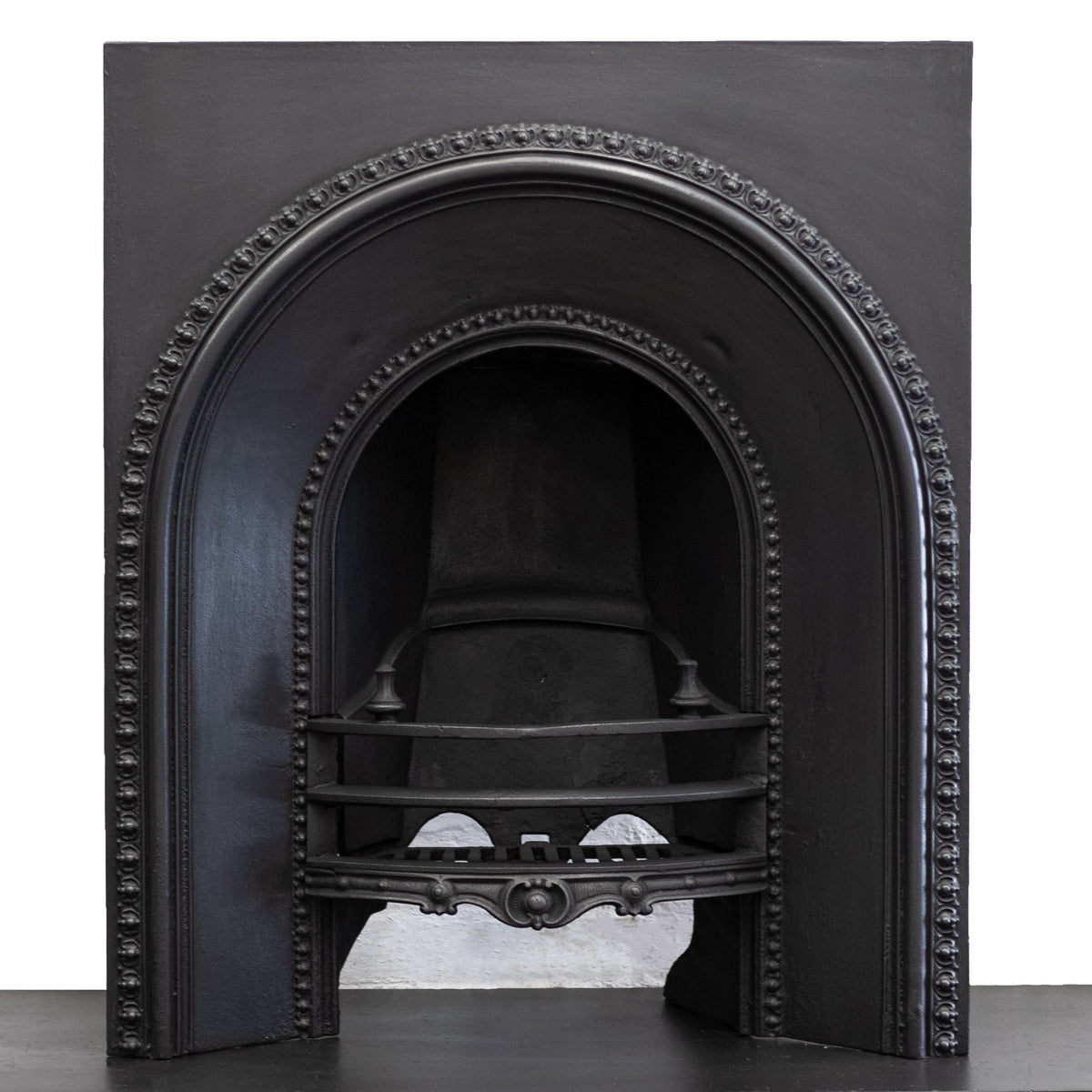 Antique Cast Iron Arched Fireplace Insert | The Architectural Forum